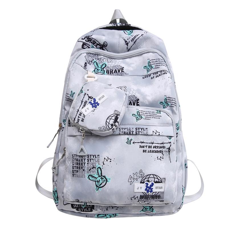 Студенческая школьная сумка кампуса с принтом граффити — фото 11