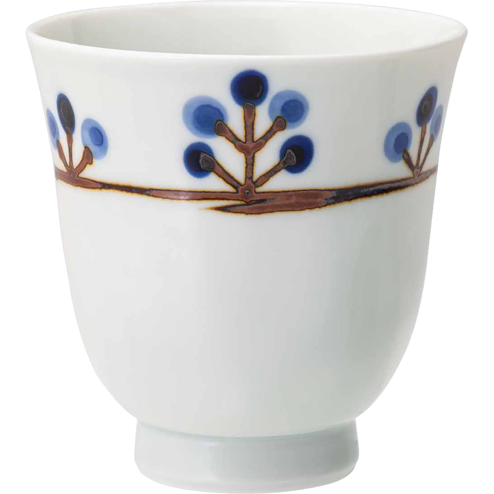 

Hasami ware Fukumine Touen Tree Made in 20401 Teacup, Large, Pattern, Blue, Japan, синий