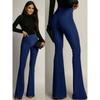 Women's Autumn and Winter Models High-waisted Solid Colour Fashion Casual Wide-leg Loose Trousers