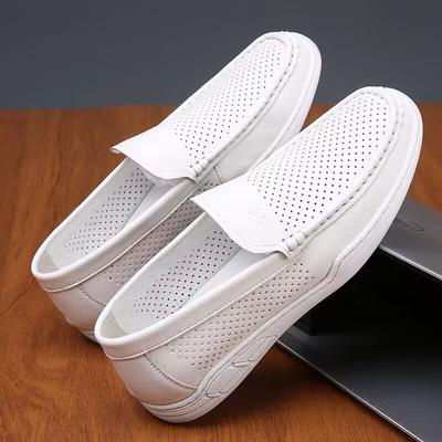 Sommer Luxusmarke Herren Freizeitschuhe Weiches Echtleder Herren Loafer Mokassins Italienische Designer Atmungsaktive Slip-on Bootsschuhe