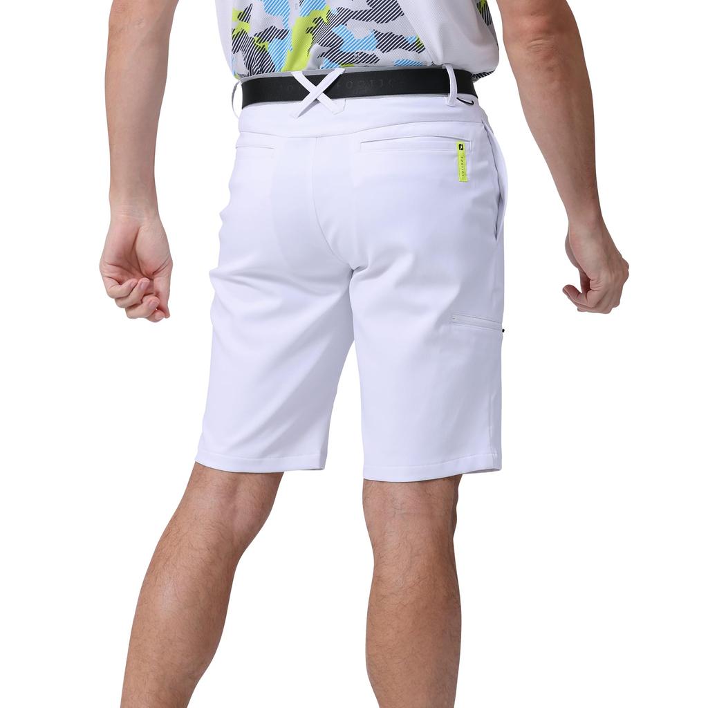 FootJoy TWINSOF Water-Repellent Cargo Shorts, White, Men's, Medium, FJ-S24-P05, 81899-M