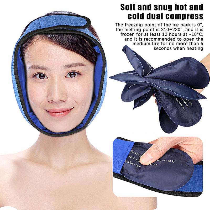 New Migraine Ice Head Wrap Ice Pack Headband For Headache Tension Pain Relief Gel Cold Pack Hot Cold Therapy For Chemo Surgery