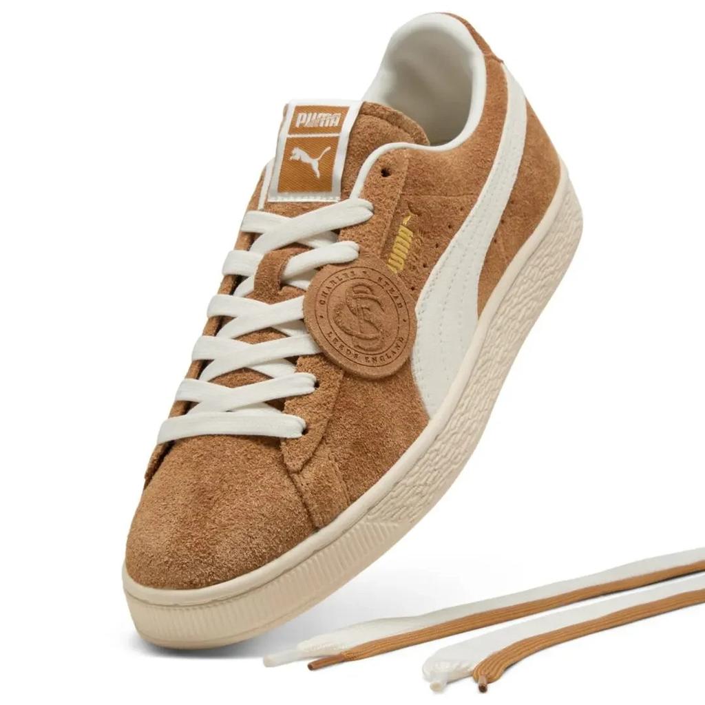 403767-03 Puma Suede Charles F Stead 5 Honey Butter PUMA White (Men's)