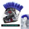 Mohawk Motorcycle Helmet Braids Decorations Wigs For Helmet Cockscomb Motocross Full Face Men Helmet Decors Hair Braids Stickers