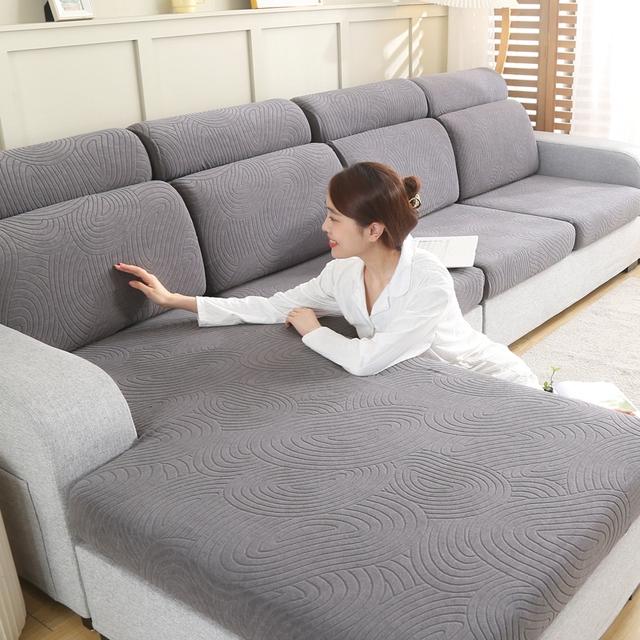 Tree Design Sofa Towel Jacquard Sofa Cover Fix Tight Anti -Slip Cushion Seat Seat Cover On Sofa Decorate Living Room Easy Install