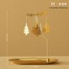 1Pc Rotating Candlestick Tray Scented Candle Romantic Walk Horse Lamp Christmas Decorations Creative Swing Birthday Wedding Gift