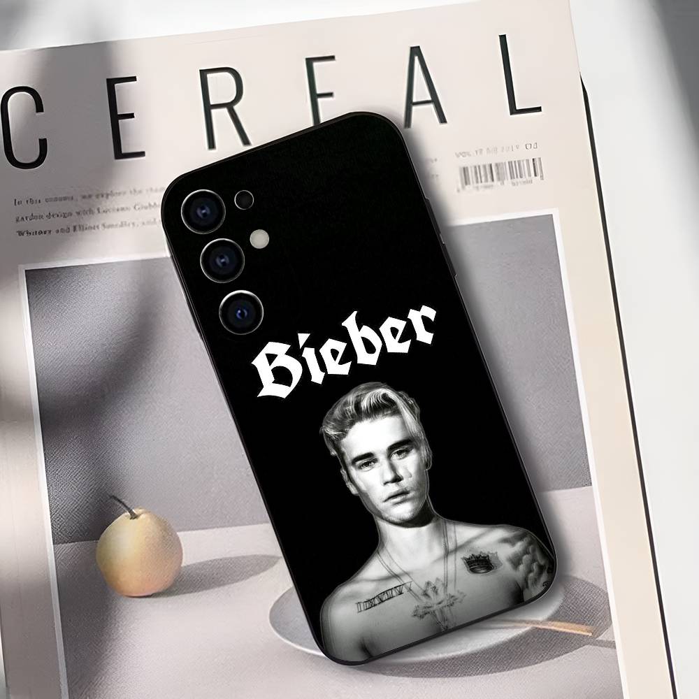 J-Justin B-Bieber Phone Case For Samsung S25,S24,S21,S22,S23,S30,Ultra,S20,Plus,Soft Silicone Black Cover