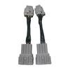 2 Piece Fit for 2003+ 350z Car Fog Lights Connectors HID Wiring 8 To Halogen 6 Headlight Wire Harness Conversion Adapter
