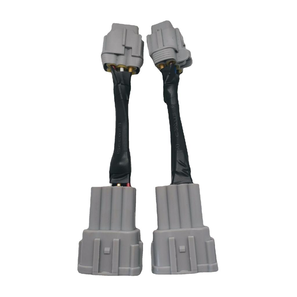 2 Piece Fit for 2003+ 350z Car Fog Lights Connectors HID Wiring 8 To Halogen 6 Headlight Wire Harness Conversion Adapter