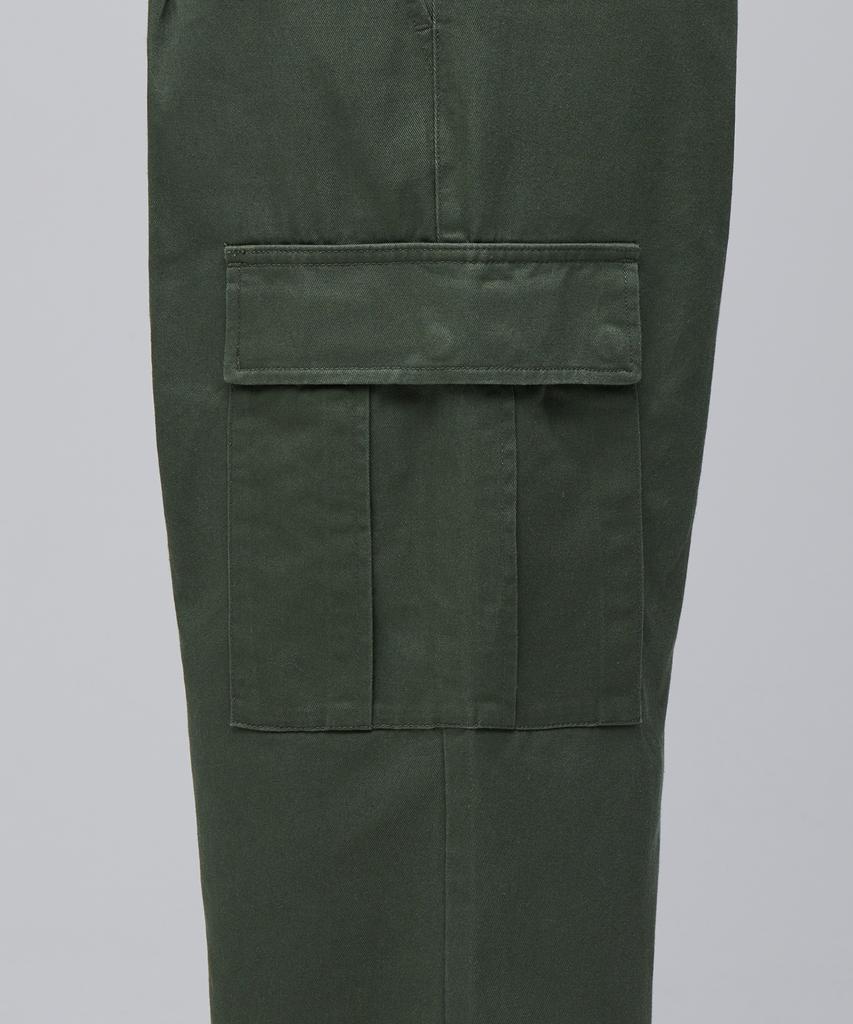 Musinsa Standard One-Pleat Wide Cargo Pants [Sage Green]