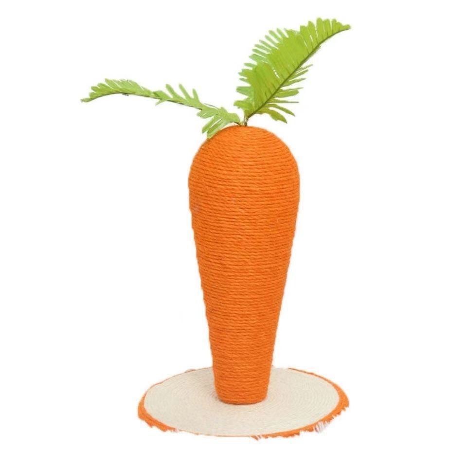 Mushroom-carrot cat scratching post, small sisal rope, durable and non-shedding, a toy for cats to entertain themselves and relieve boredom