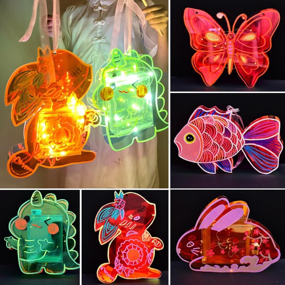 Luminous Mid-Autumn Glowing Lanterns Simulation Handheld Lanterns  Children's Gift