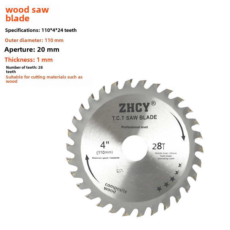 4-inch Circular Saw Blade for Woodworking & Metal Cutting, Multifunctional 7-inch Aluminum Alloy Blade