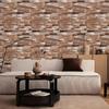 6M Retro 3D Stone Wall Stickers Self-Adhesive Removable Thickened Brick Pattern Peel Stick for Cafe Bedroom Bathroom Wall Decor