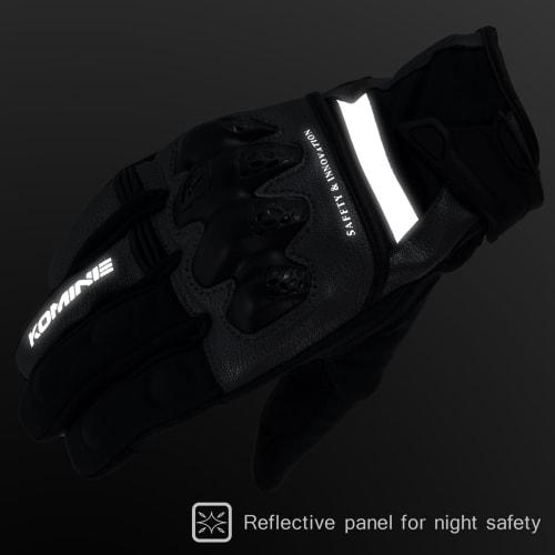 Komine GK-855 Protective Windproof Warm Gloves for Motorcycles HG Gunmetal XL