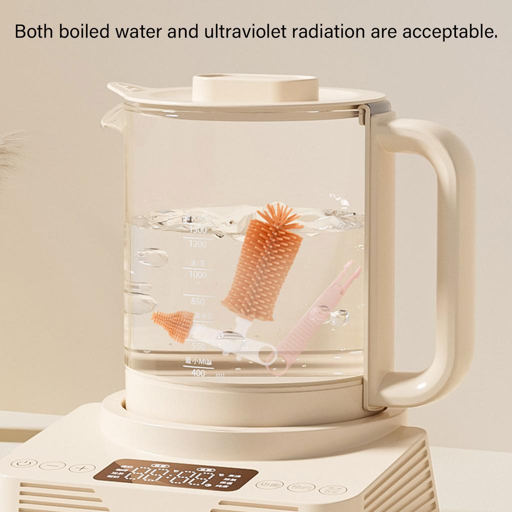 Babyflaschen-Reinigungsset Flaschenreinigungswerkzeug für Zuhause Reise Babyflaschenbürsten-Set mit Bürste Leerer Flaschentrockenständer