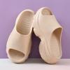 Platform Slippers Women's Summer New Fashion Outer Wear Heightening Cool Slippers Beach Fashion High Heel One-word Drag Women