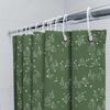 Christmas Tree Shower Curtain Green White Patterned Bathroom Decor Waterproof Fabric Shower Door Curtains Set With Hooks 180X245
