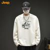 Jeep Men's Autumn Winter Loose Pullover Sweatshirt