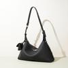 Bag Women's Leather Design Sense Niche Crossbody Bag Zipper Head Layer Cowhide Pillow Shoulder Bag
