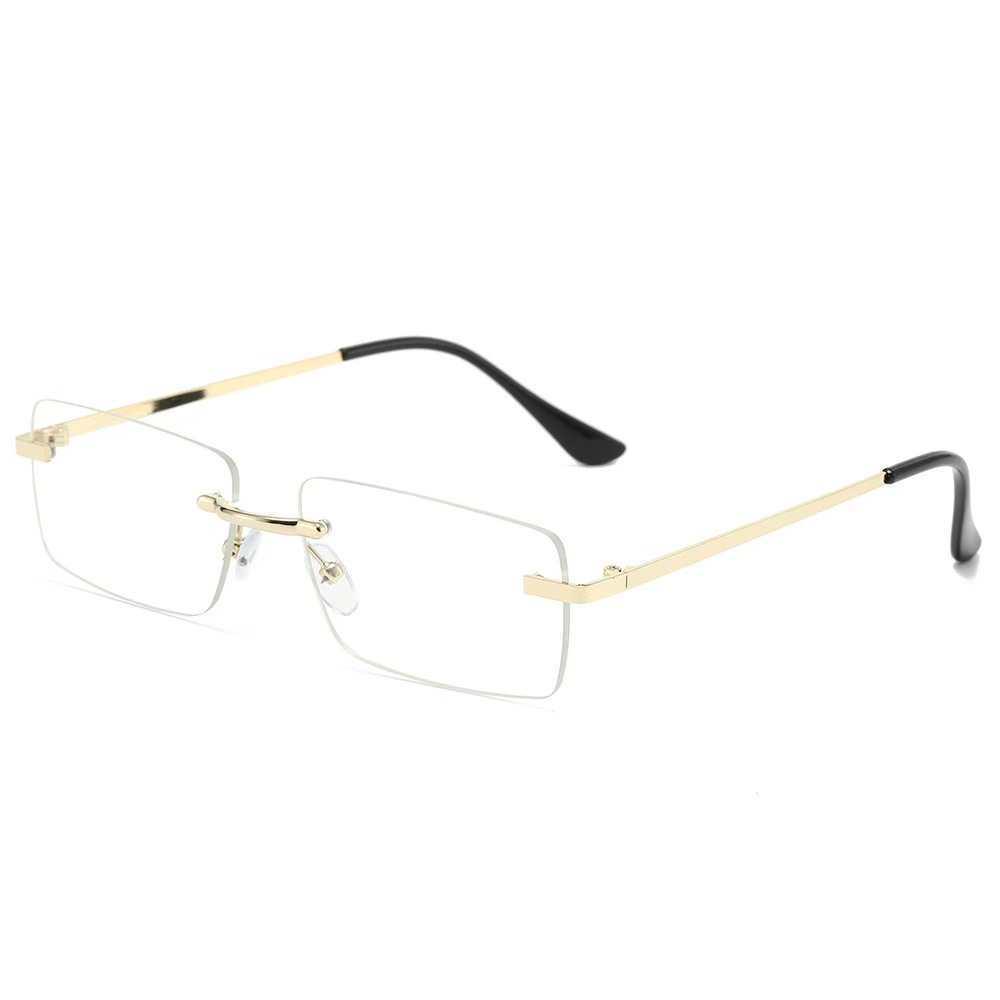 2025 Versatile Rimless Square Sunglasses - European & American Trend - Outdoor Sun Protection