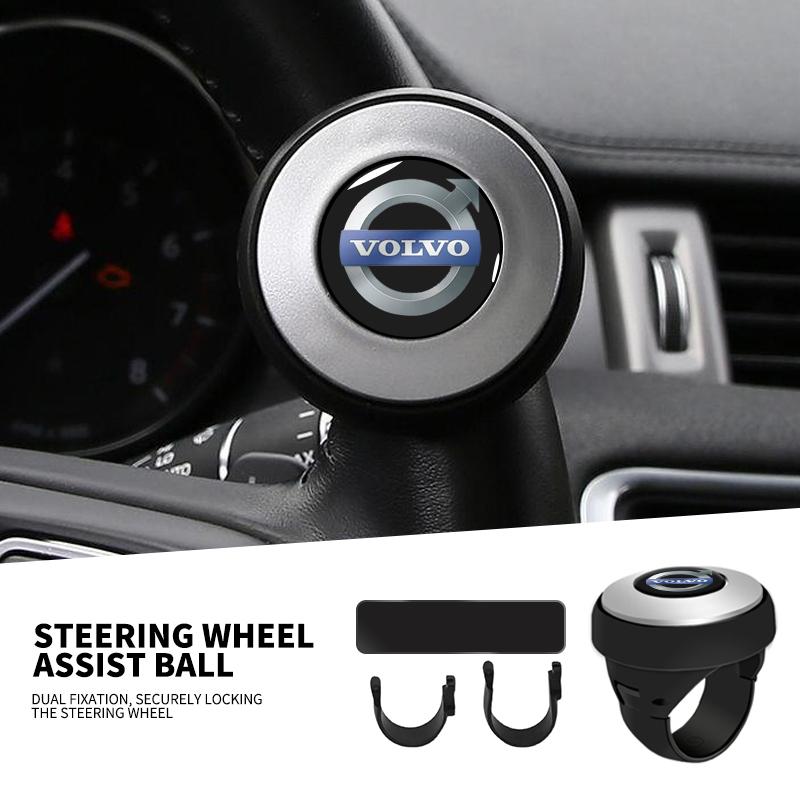 Car Steering Wheel Spinner Knob Steering Wheel Power Handle Ball For Volvo V60 XC60 XC90 S60 XC40 V40 S80 T6 V90 EX90 S90 V70