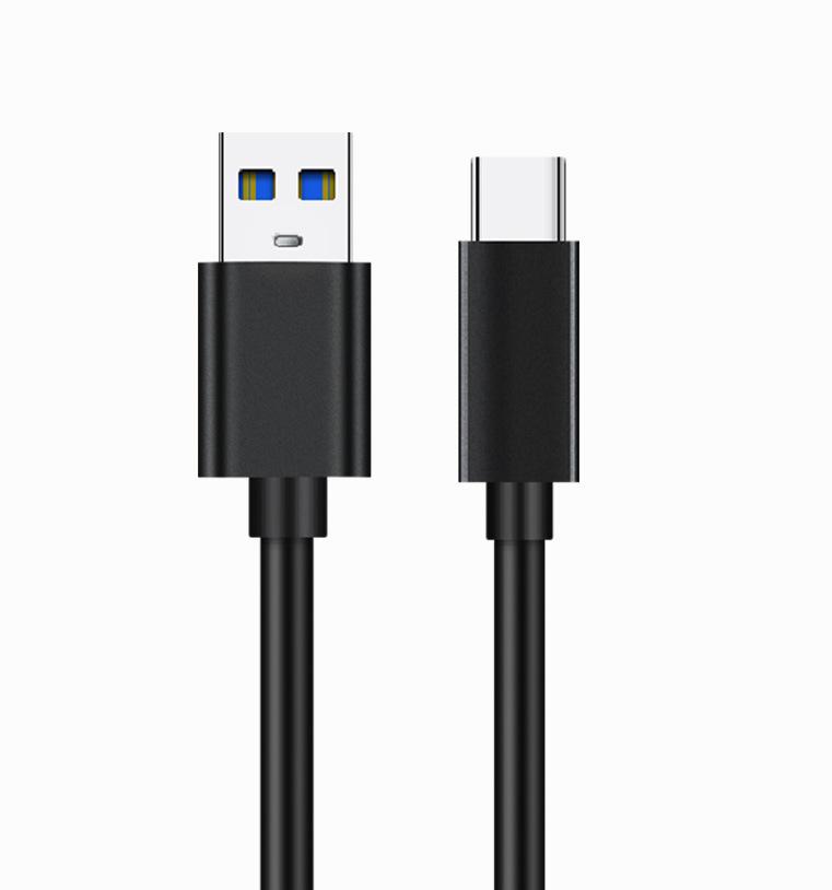 

USB 3.0 to Type-C High-Speed Charging & Data Cable for Phones, Computers, and Hard Drives USB3.0 Type-C Cable OD4.5 чёрный