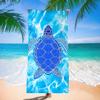 Black Gold Mandala Beach Towel Bohemian Floral Quick Dry Polyester Bath Towel for Summer Vacation Sandproof Swim Pool Blanket