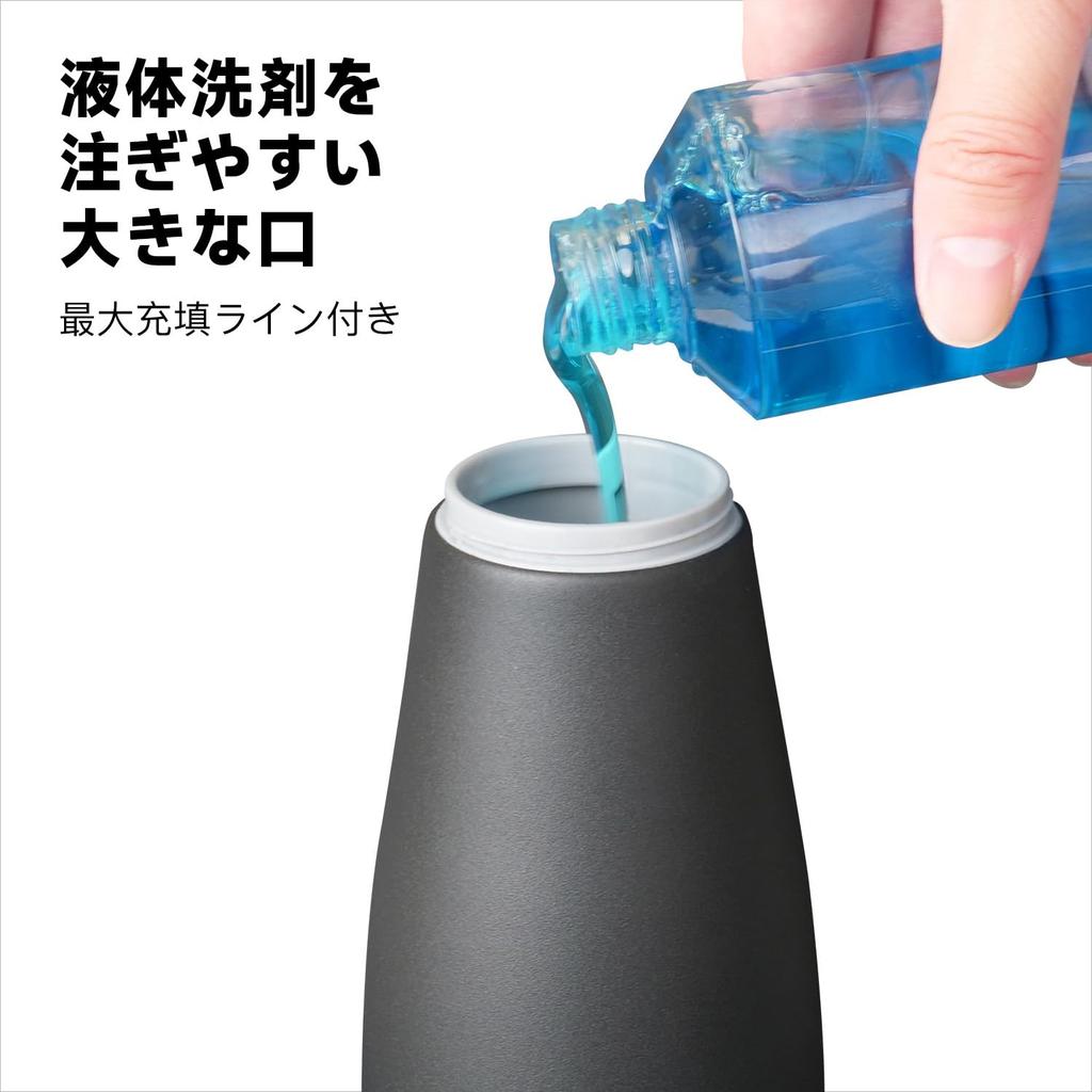 AIKE Dishwashing Detergent Bottle Liquid Hand Soap Kitchen Detergent Dispenser Shampoo Refill Pump Bottle Stainless Steel Stylish 450ml Suitable for