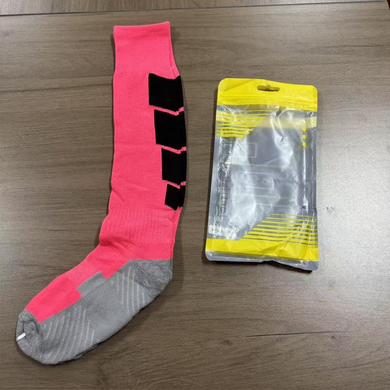 Thickened Non-Slip Over-the-Knee Football Socks for Adults & Children - Sweat-Absorbent Towel Bottom