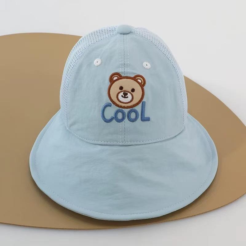 Summer Baby Sun Cap Baby Sun Hat For Girls And Boys Outdoor Neck Ear Cover Anti Uv Kids Beach Caps Bucket Cap 0-3 Years