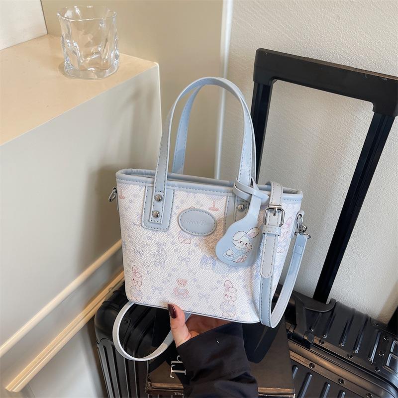 Printed bag women's summer new messenger bag small bag high fashion hand bag bucket bag