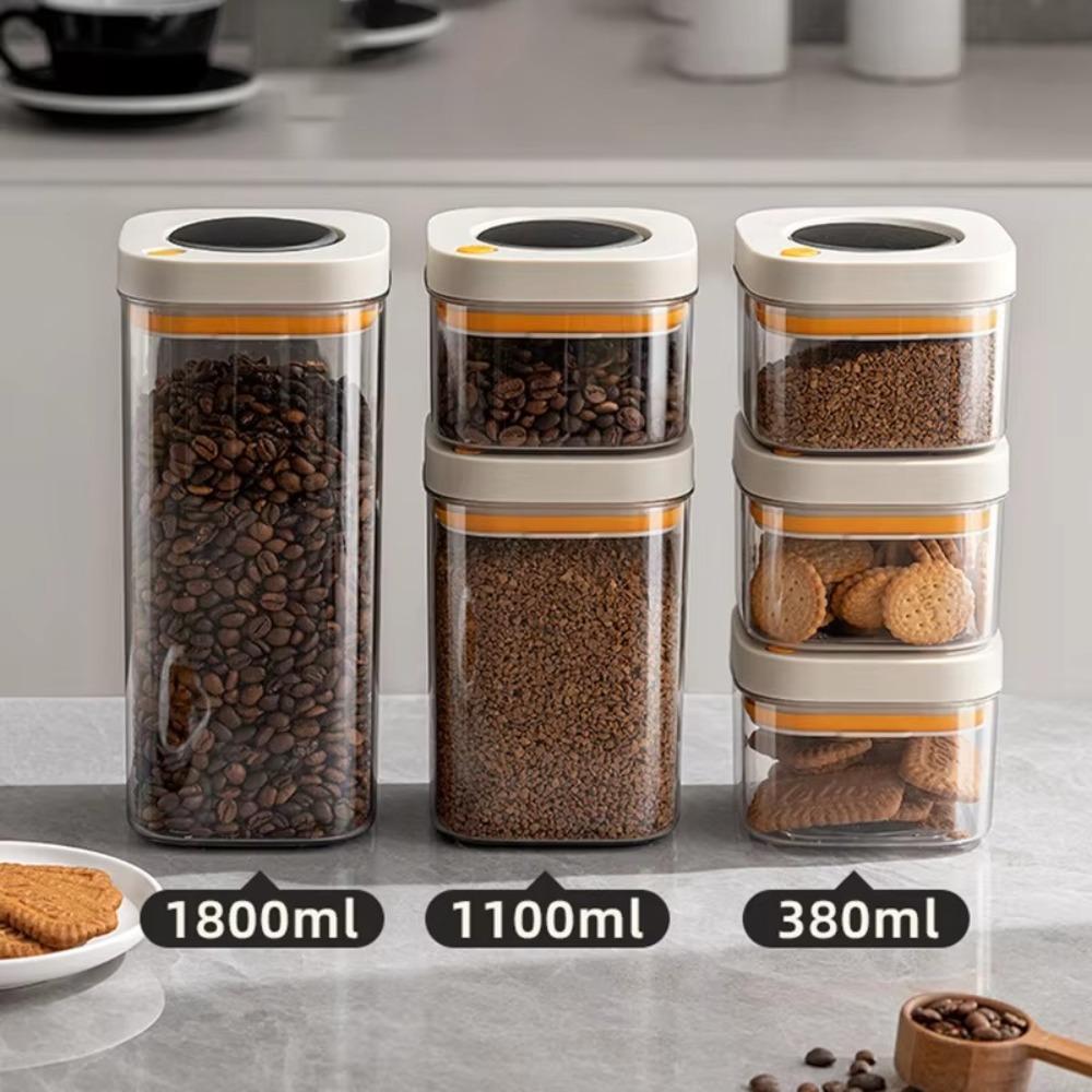 

з кришками Easy Lock Герметичні контейнери для зберігання харчових продуктів Багаторазова герметична коробка для їжі Організація комори Black-380ml