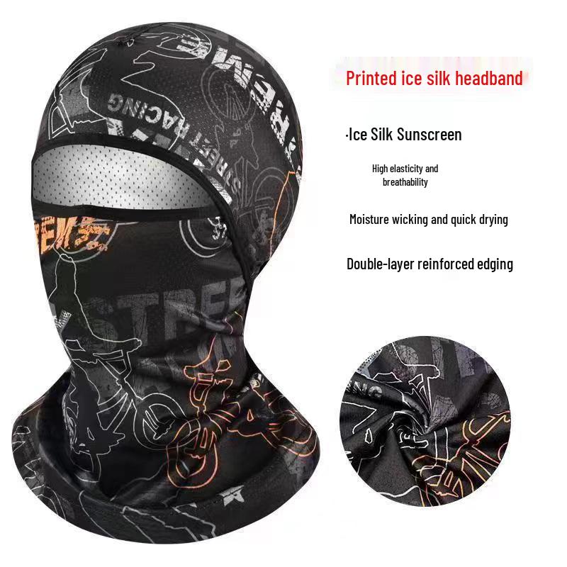 Unisex UV Protection Ice Silk Face Mask for Cycling and Fishing