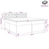 Box Spring Bed with Mattress Light Gray 200 x 200 cm Fabric