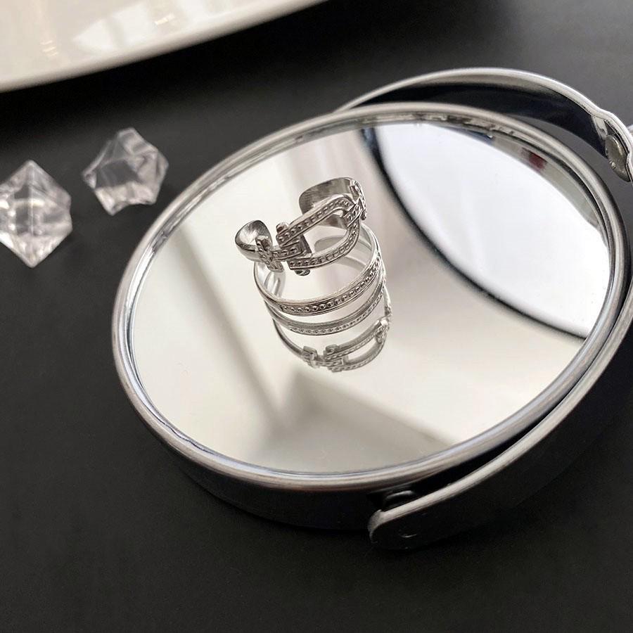 Inel Exquis Coreean cu Diamante, Trendy pentru Femei, pentru Degetul Arătător - Stil Versatil de Designer