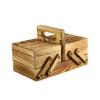 Vintage Needlework Organizers Case Wood Sewing Tool Storage Box Folding Knitting Case for Sewing Knitting Supplies