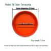 Thickened Round Terracotta Red Flower Pot Saucer (10-pack)