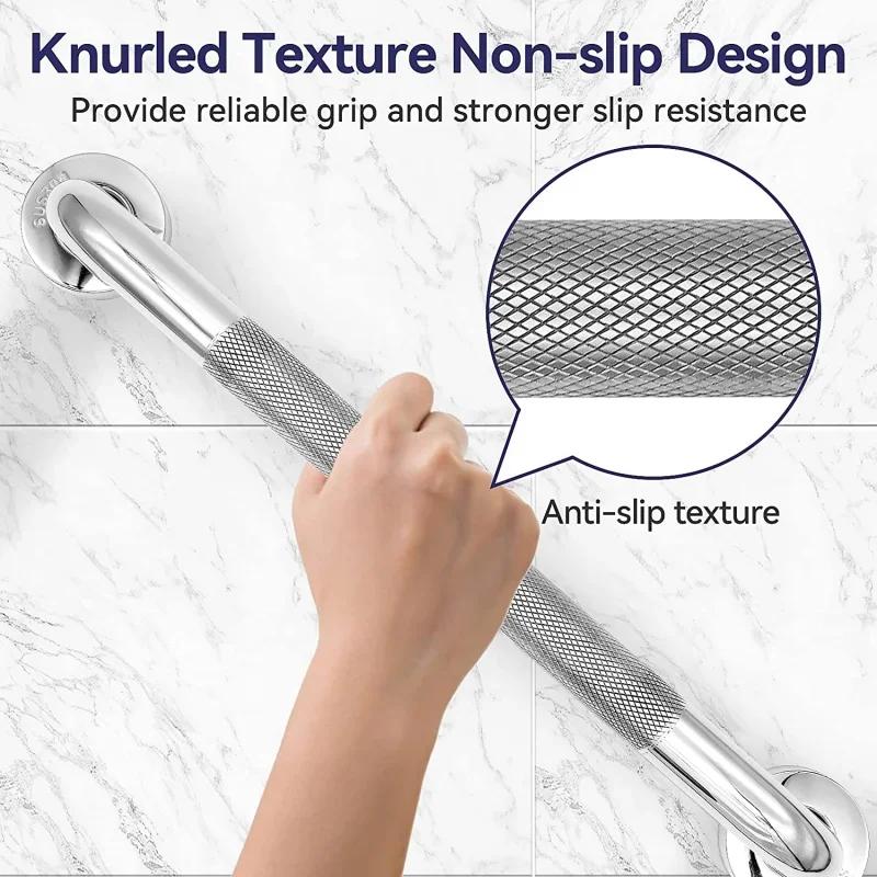 1Pc Stainless Steel Grab Bar Anti Slip Shower Safety Support Handle Bathroom Tub Toilet Handrail Prevent Falls Bathroom Fixture