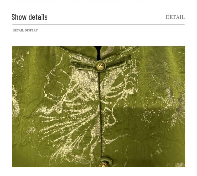 Elegant Spring Suit: New Chinese Style Vest & Gold Velvet Three-Piece for Middle-Aged and Elderly