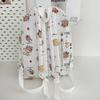 Wide Straps Cartoon Animal Daypack Nylon Large Capacity School Bag Fashion Capybara Backpack  Daily