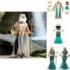 Egyptian Pharaoh Costume For Adults Exquisite Polyester Fabric Perfect For Halloween Cosplay! Characters)