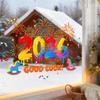 Self Adhesive Festival Party Sticker 2026 New Year Electrostatic Glass Sticker  Window Decoration