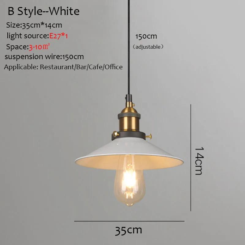 Ancient Industrial Chandeliers Led Iron Pendant Light Single Head Nostalgic Use Restaurants \ Bar Commercial Lighting Fixtures