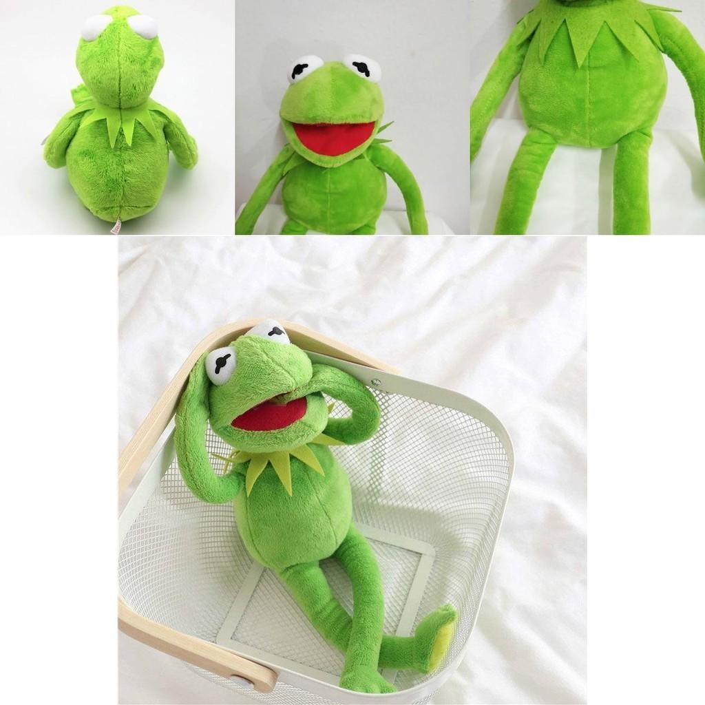 Urocza 18-calowa pluszowa zabawka-lalka Żaba Kermit z Muppetów do miękkiego przytulania i zabawy
