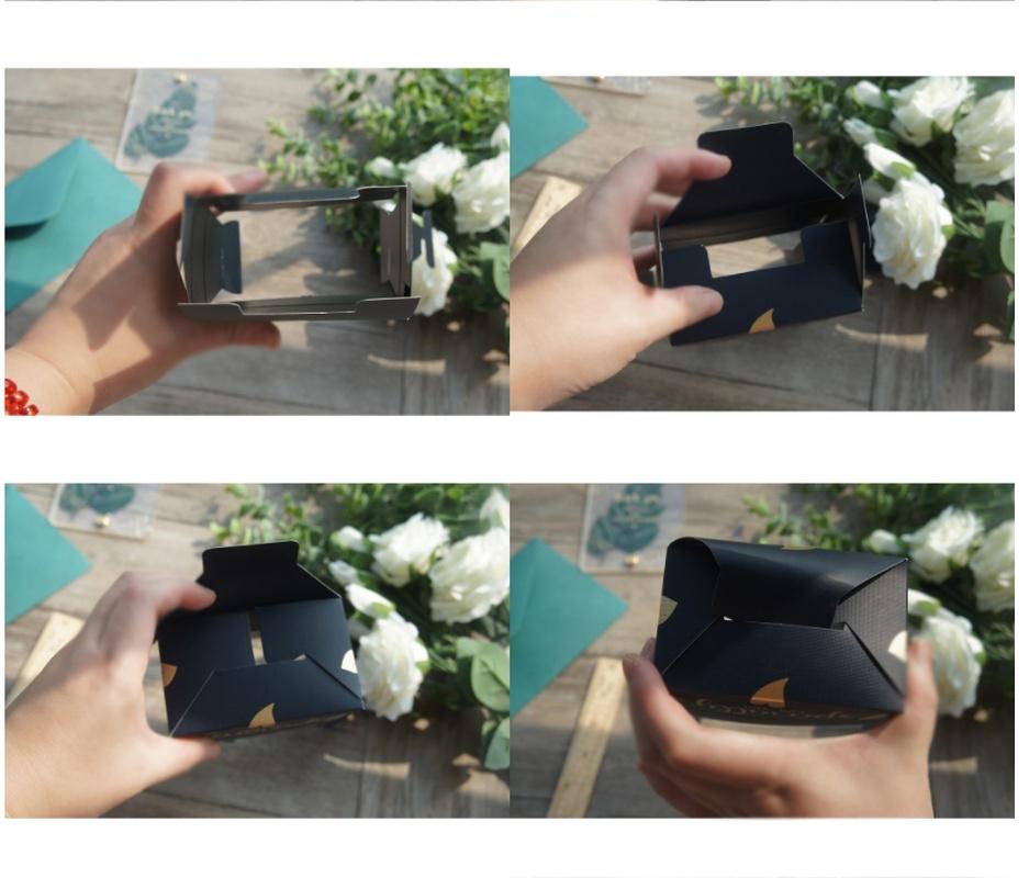 10Pcs Bow Paper Box As Soap Cookie Candy Little Gift Packaging Christmas Wedding Favors Gifts Decora