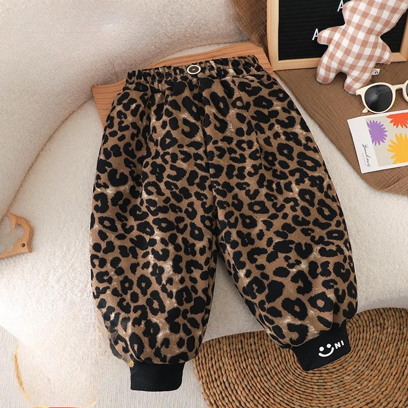 Calças Grossas de Inverno para Crianças Calças Térmicas de Algodão com Forro de Seda para Calças de Neve (crianças unissex)