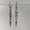 Punk Metal Piercing Curved Spike Earrings For Women Goth Grunge Aesthetic Rivet Earrings Jewelry Gift