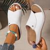 Zapatos de Verano para Mujer Sandalias Zapatos para Caminar en la Playa Zapatos sin Cordones para Mujer Sandalias de Cuña Mujer Pantuflas Retro para Mujer Calzado Femenino