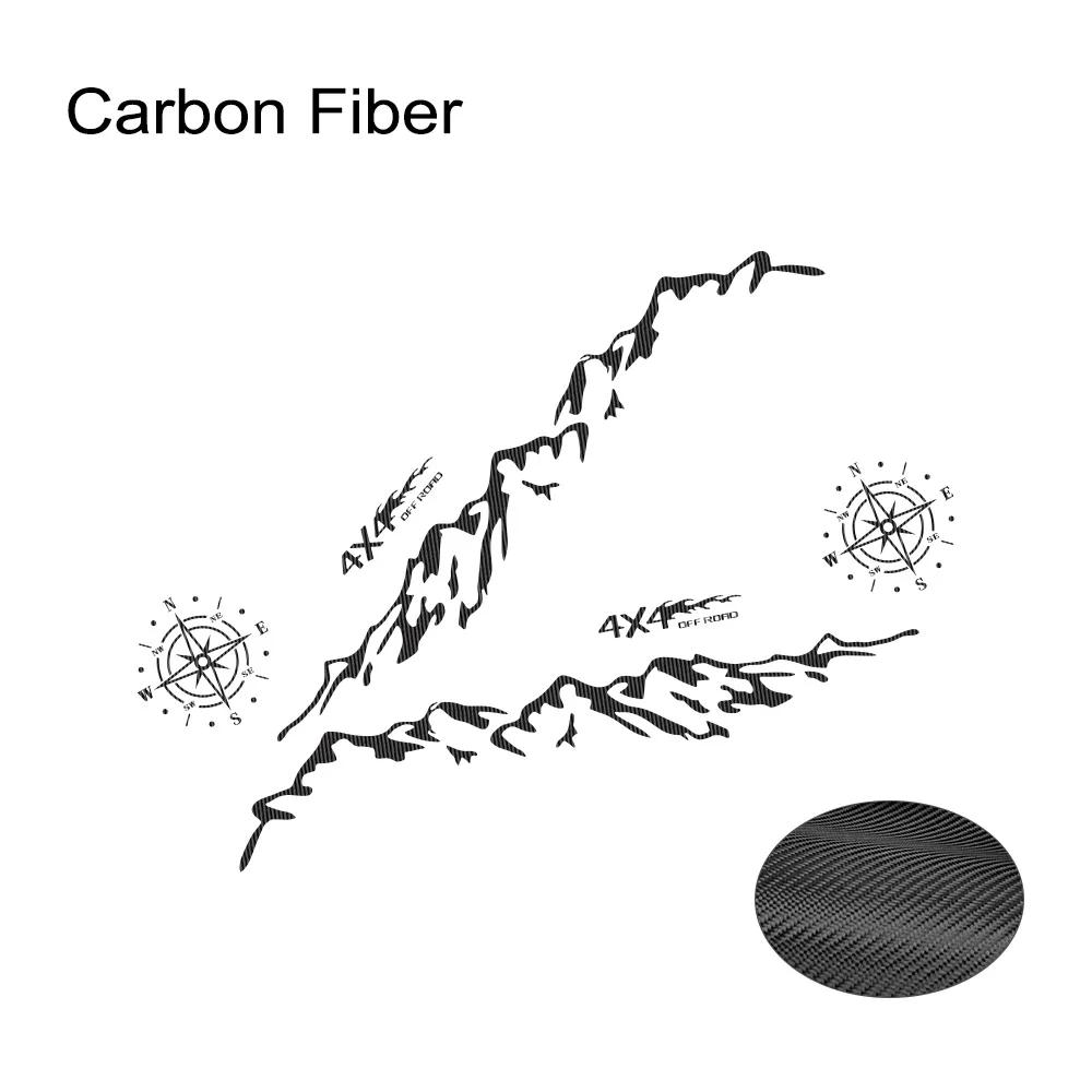 Pickup Side Stickers Graphics 4X4 Mountain Vinyl Decals For Ford F-150 Toyota Hilux Dodge RAM 1500 Isuzu Dmax GMC Sierra Canyon